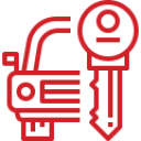 Car and Key Icon